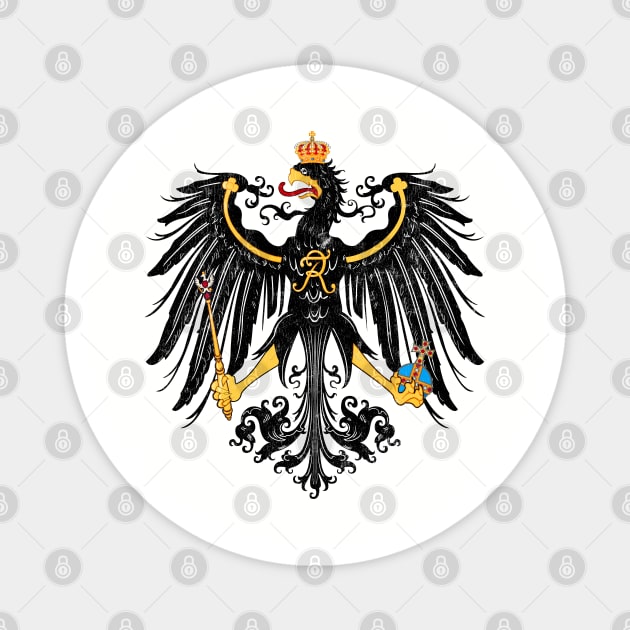 Prussia - Vintage Style Coat of Arms Eagle Design Magnet by DankFutura